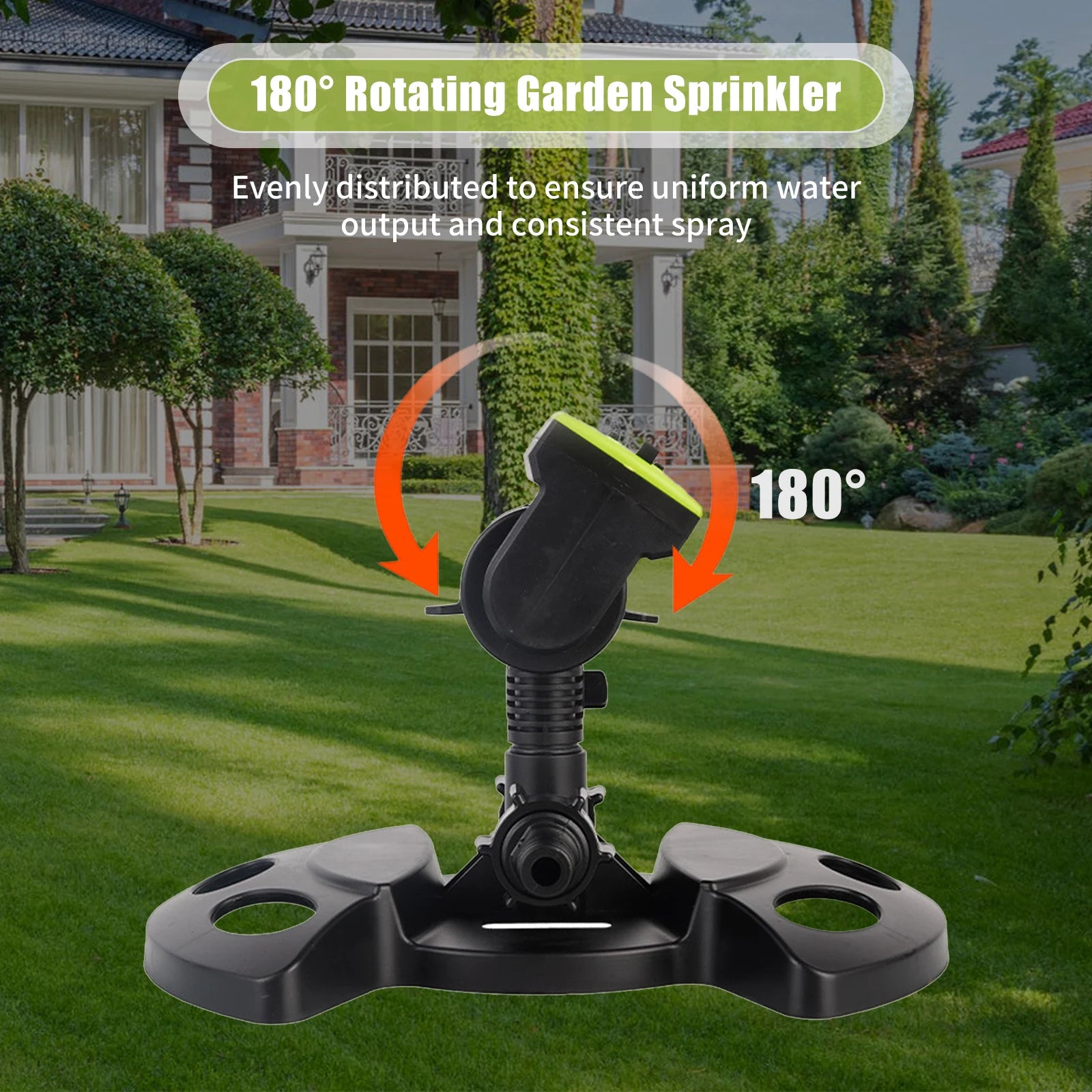 Garden Sprinkler Large Coverage Lawn Sprinkler Irrigation System Outdoor Garden Patio Courtyard Water Sprayer Gardening Watering