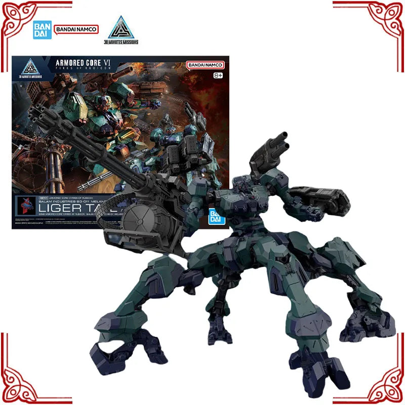 In Stock Genuine Bandai Model Kit 30MM Armored Core 6 Fires of Rubicon BD-011 Liger Tail Anime Action Figure Collection Mode Toy