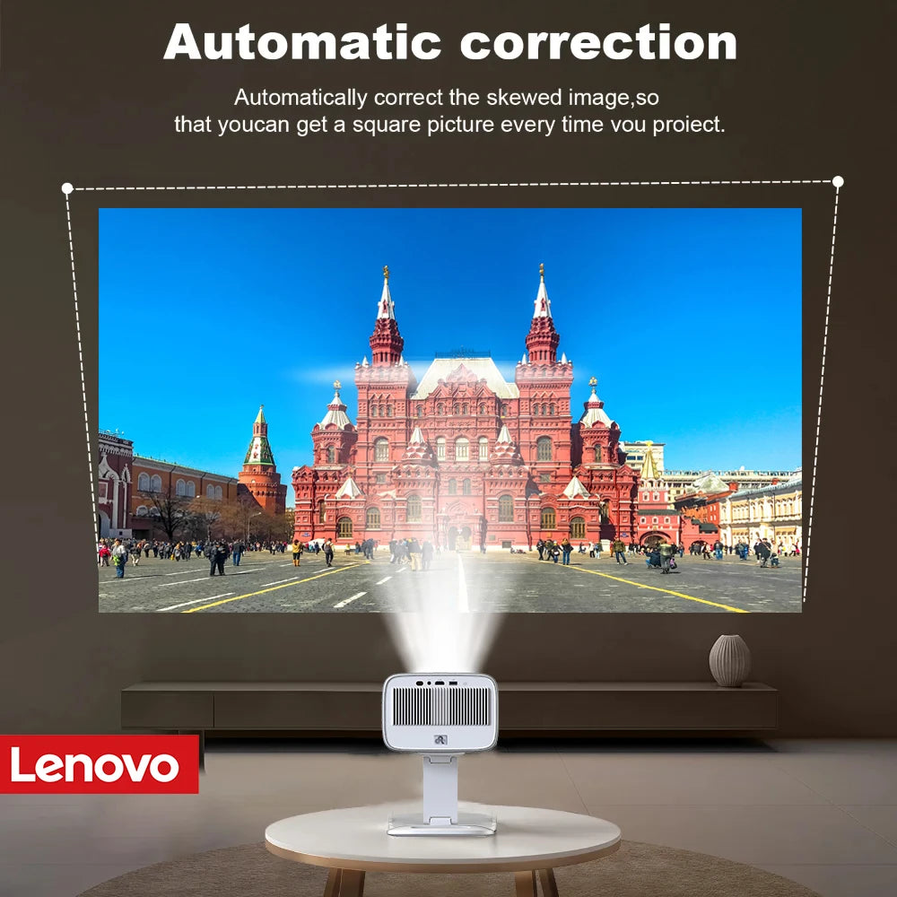 Lenovo 4K Ultra HD Projector 100P Android WIFI6  Auto Focus Outdoor Full HD Video PK lAsEr Projector Portable Movie Home Theater
