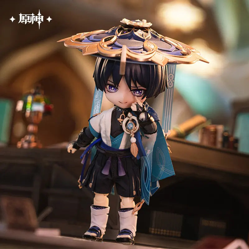 Original Genshin Impact 1/12 Wanderer Action Figure,Bjd Joint Movable Doll Balladeer Scaramouche Collection Toy Gift Anime Goods