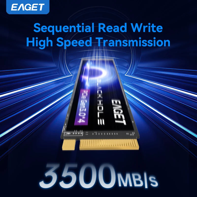 Eaget 3500MB/s SSD NVMe M.2 2280 PCIe 3.0x4 Internal Solid State Hard Drive 256GB 512GB 1TB ssd for PC PS5 Gaming