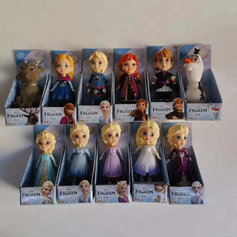 New Hot Disney Princess Miniature Doll Model Rapunzel Ariel Snow White Poseable Cute Anime Action Figure Model Frozen Gift Toy