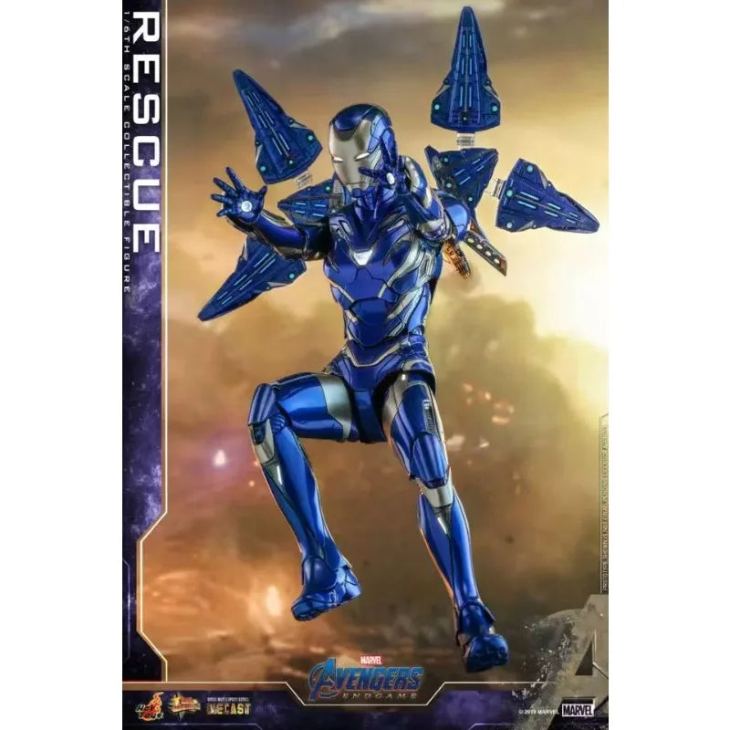 Original Hot Toys MARVEL Avengers Endgame Rescue Anime Figure Toys Collection Ornaments