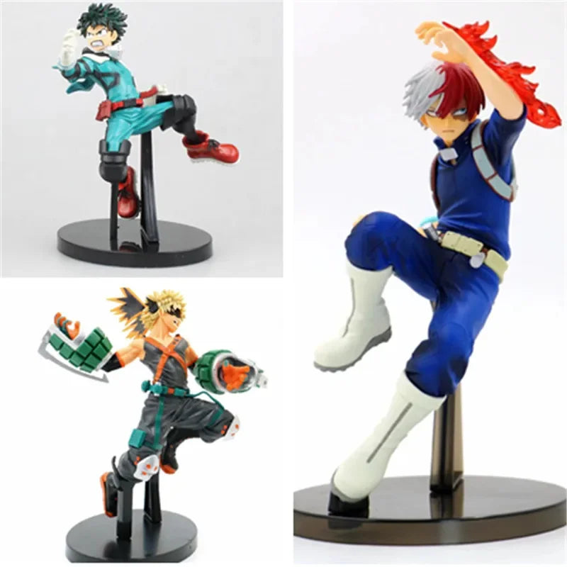 My Hero Academia Todoroki Shoto Izuku Midoriya Deku Bakugou Katsuki 3th Ver. PVC Action Figure No Hero Collectible Model
