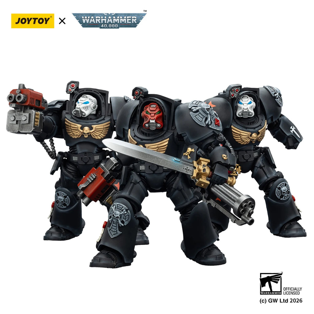 JOYTOY Warhammer 40k 1/18 Action Figures Terminator Black Templars Dark Angels Imperial Fists White Scars Salamanders Model Toys