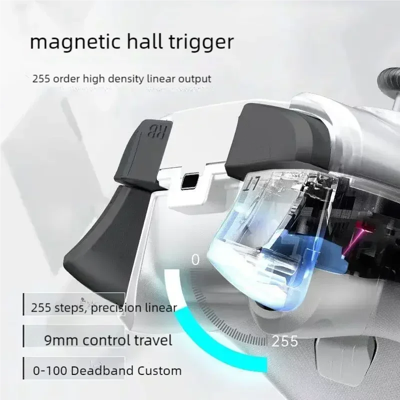 Gamepad Gaming Controller Tri-Mode Fps Wireless Game Pad Elite Hall Trigger Joystick For Switch Pc Steam