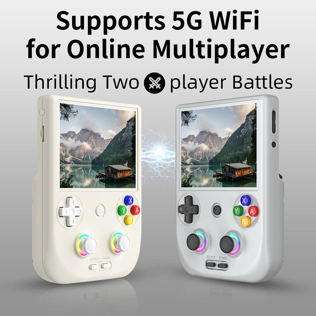 ANBERNIC RG406V Portable Game Console 4’’ IPS Touch Screen Android 13 Unisoc T820 64-bit Game Player 5500mAh RGB lighting