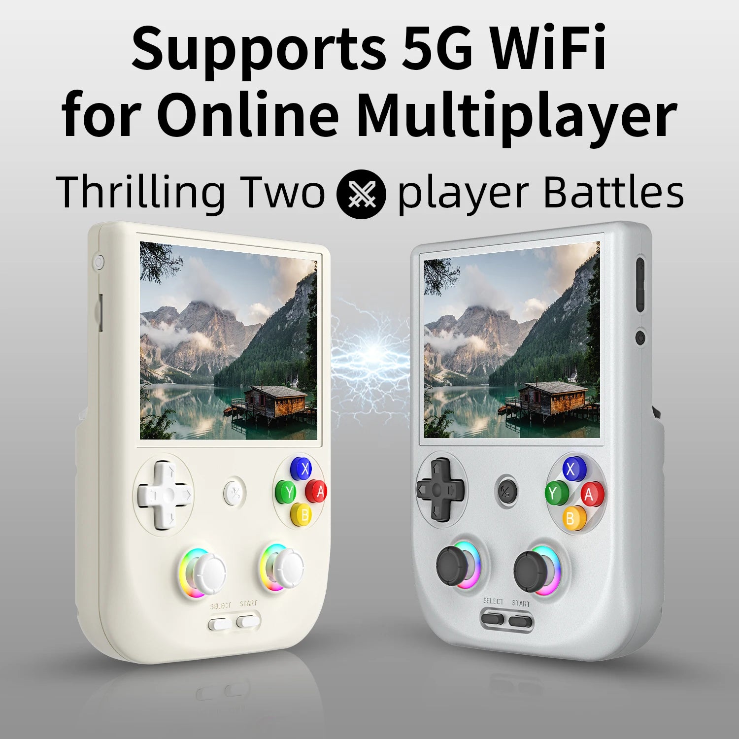 ANBERNIC RG406V Portable Game Console 4’’ IPS Touch Screen Android 13 Unisoc T820 64-bit Game Player 5500mAh RGB lighting