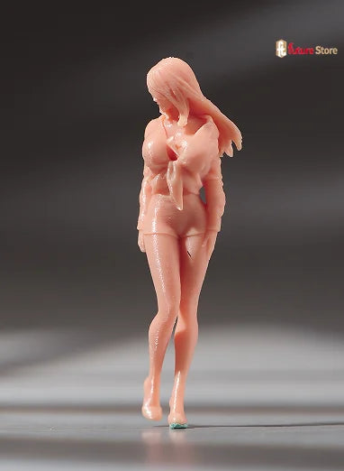 Miniature Figure 1/87 1/64 1/43 1/24 1/18 Summer Attire Women Beauty Female Dolls Clean The Car Scene Props Display Decor Crafts