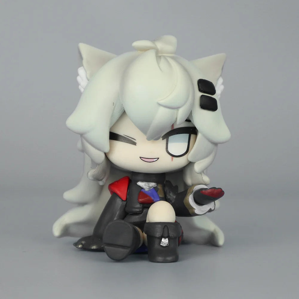 Arknights Chibi Version Super Deformed Sitting Pose PVC Anime Figure Statue Desktop Decoration Gift Collection