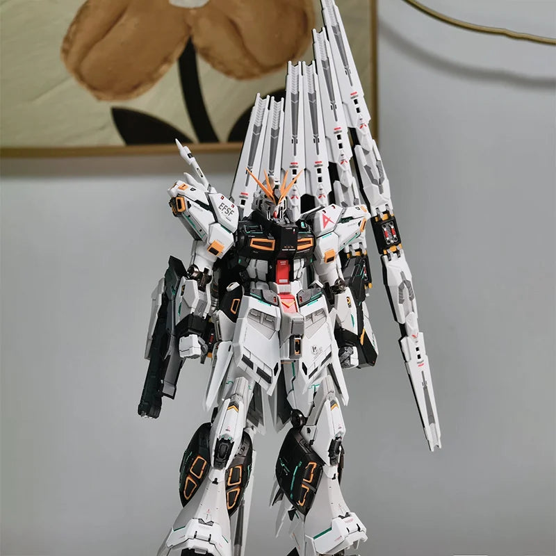 In Stock V-TIGER VT01 02 MG 1/100 RX-93 Alloy Skeleton Assembly Model Kit Action Figure Plastic Model Toy for Christmas Gift