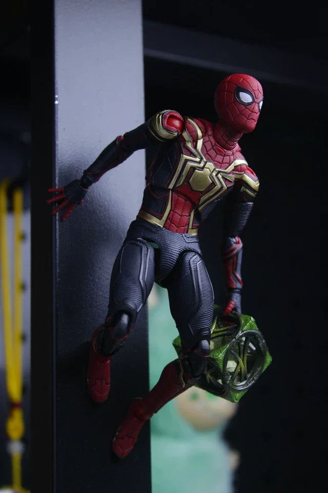 In Stock MEDICOM TOY MAFEX Spider-Man No Way Home Integrated Suit 15.5cm Action Figure Anime Model Trendy Toys Collectible