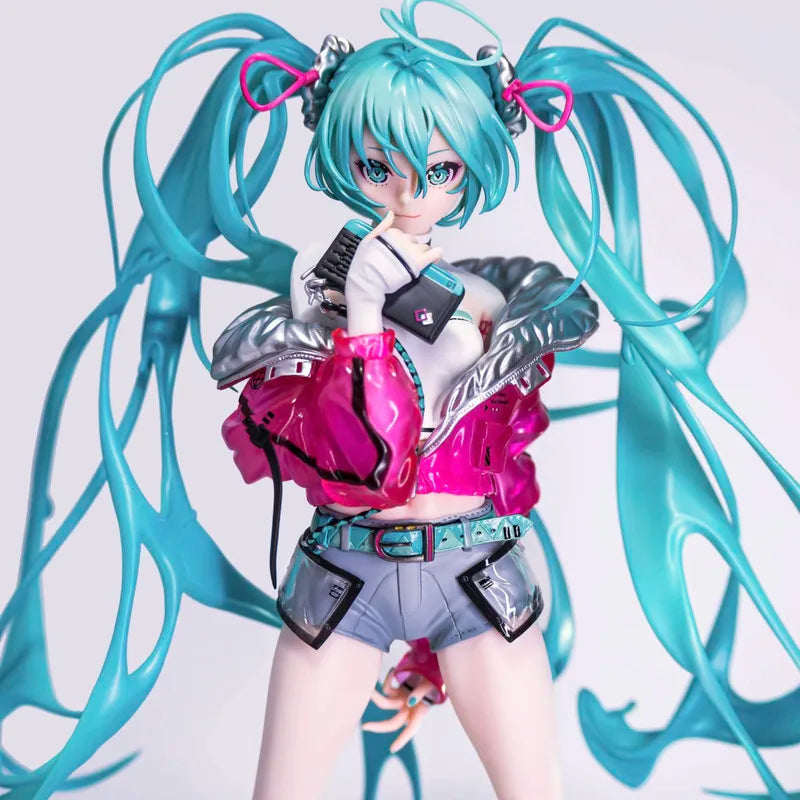 24cm Anime Idol Hatsune Miku Kawaii Girl KO Action Figures Dance Animation Model Exquisite Desktop Decoration Trendy Toys Gifts