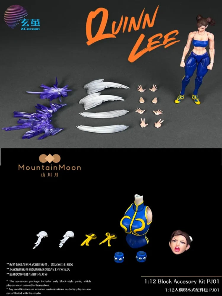 New In Stock Xuan Cocoon Studio 1/12 Fighting Girl Shanchuanyue Studio Building Block Accessories Pj01 Toy Gift Collection Toys