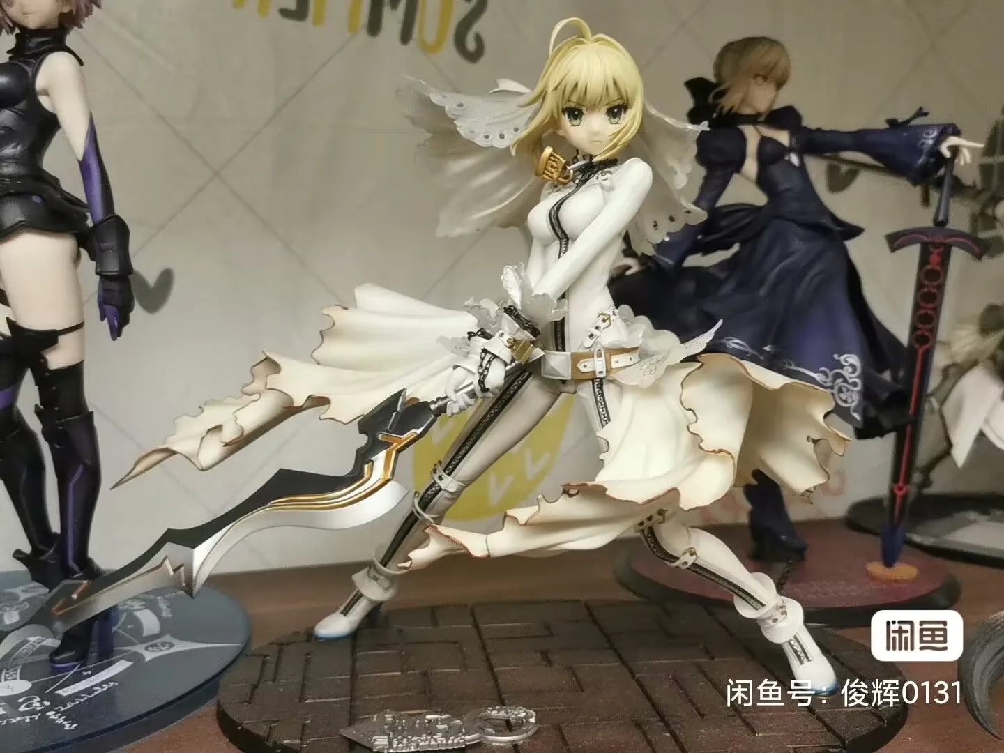 Fate/Extella CCC Nero Claudius Saber Brautkleid Maßstab 22 cm PVC Actionfigur Statue Sammlermodell Spielzeug Geschenk