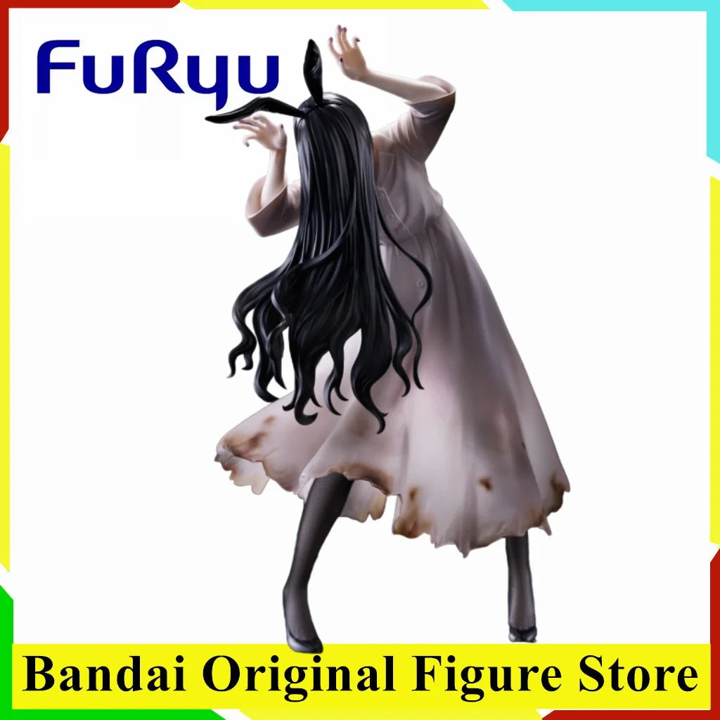 Original Furyu Sadako Anime Yamamura Sadako BiCute Bunnies Action Figurine Toys PVC Model Figuarts Collection Decoration