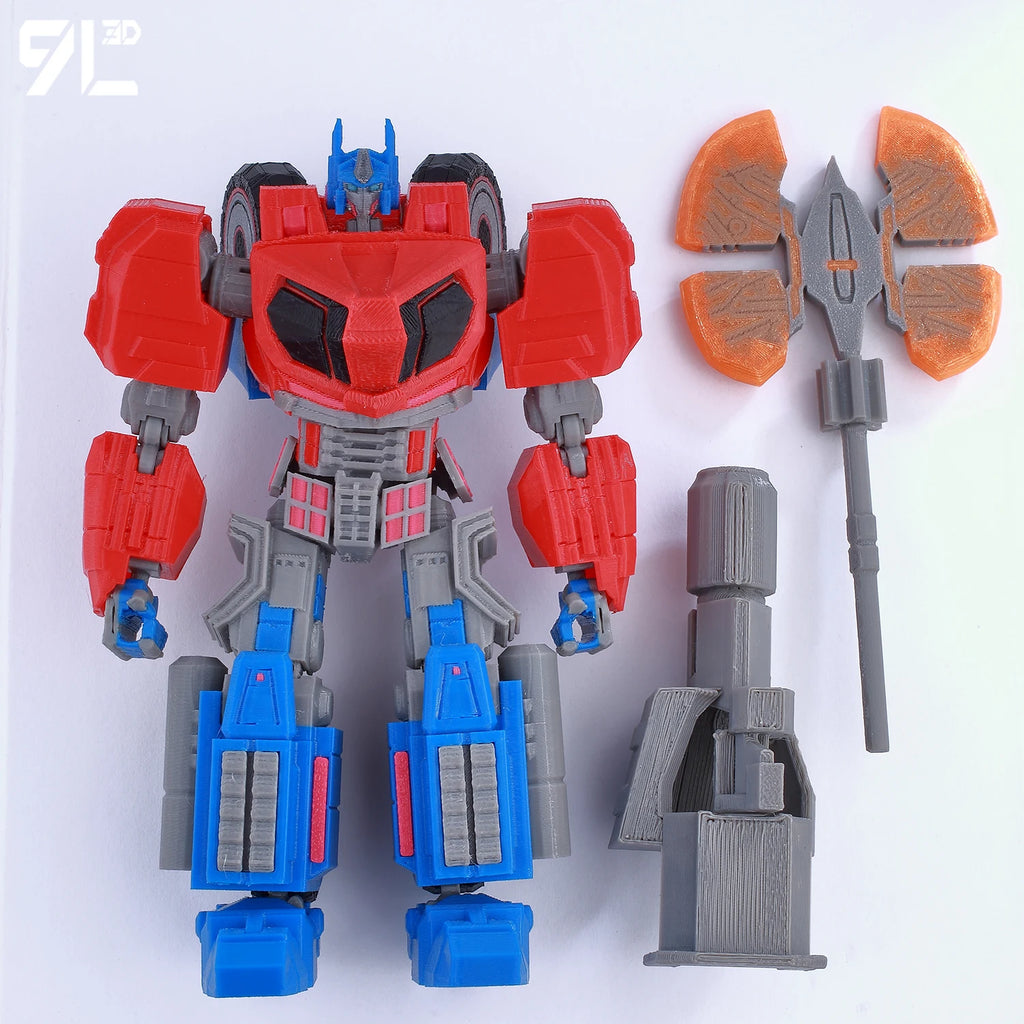 9L3D Lucky13 Transformers Optimus Prime Actionfigur Dummy13 mit orangefarbenem Schwert T13 Mehrgelenk-Sammelspielzeug Titan13