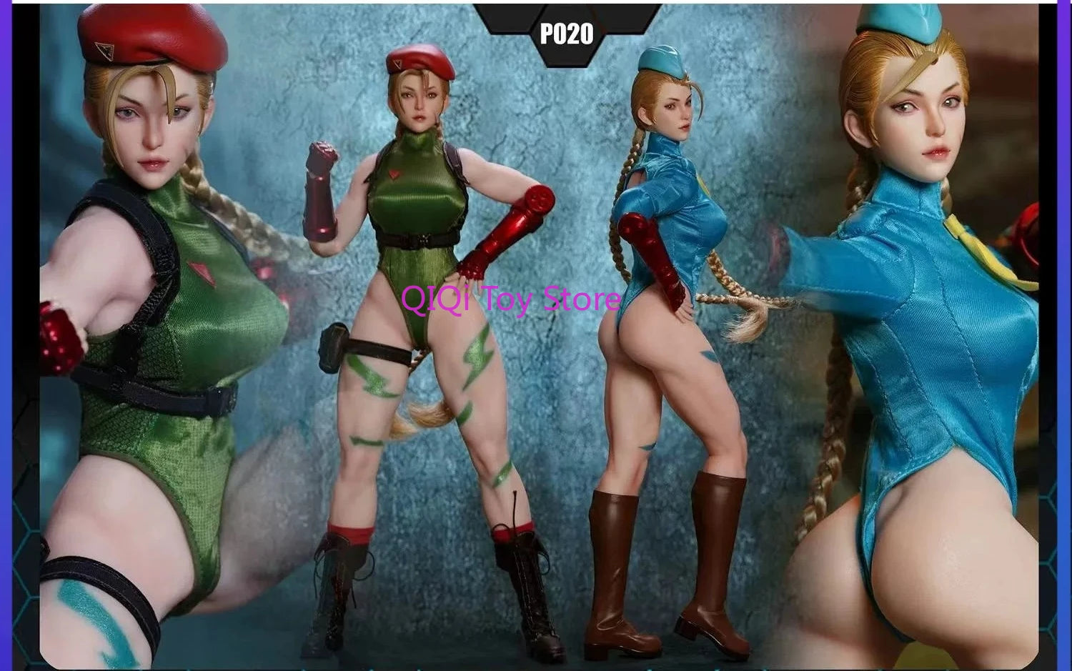 Spot 1/6 Street Fighter Jiami Movable Soldier Doll Fighting Female Warrior P020