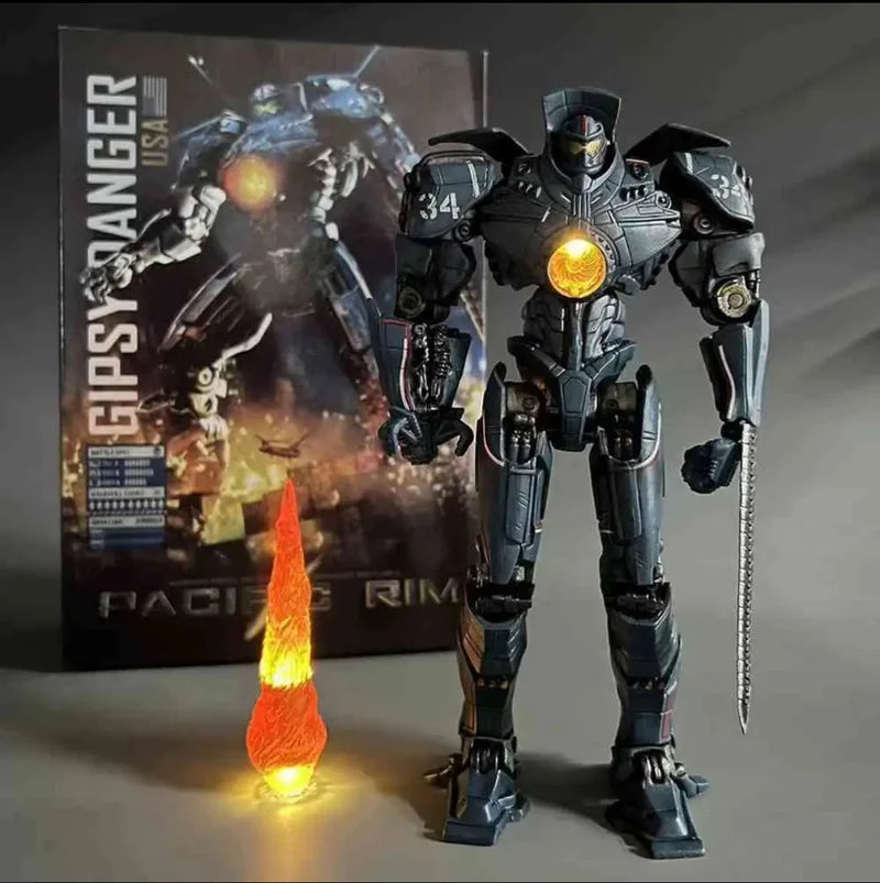 Pacific Rim 2 Movie Glowing Version Action Figure Model Revenge Drifter Mecha Boxed Collectible Toy For Fans And Collectors