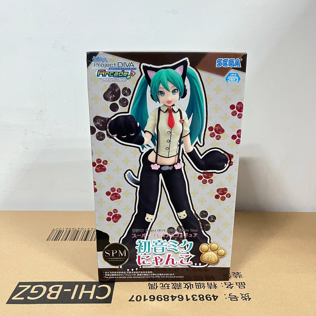Original SEGA Luminasta Anime Figure Hatsune Miku Kwaii Q Ver. Collection Action Figurine Doll For Birthday Gift