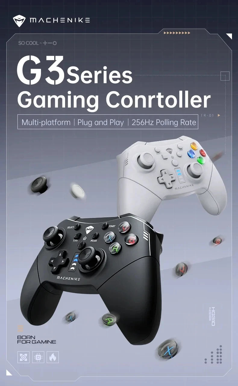 G3S Gamepads wired game controller linear effect joystick RGB 8-channel mechanical tactile D-pad suitable for PC Android gift