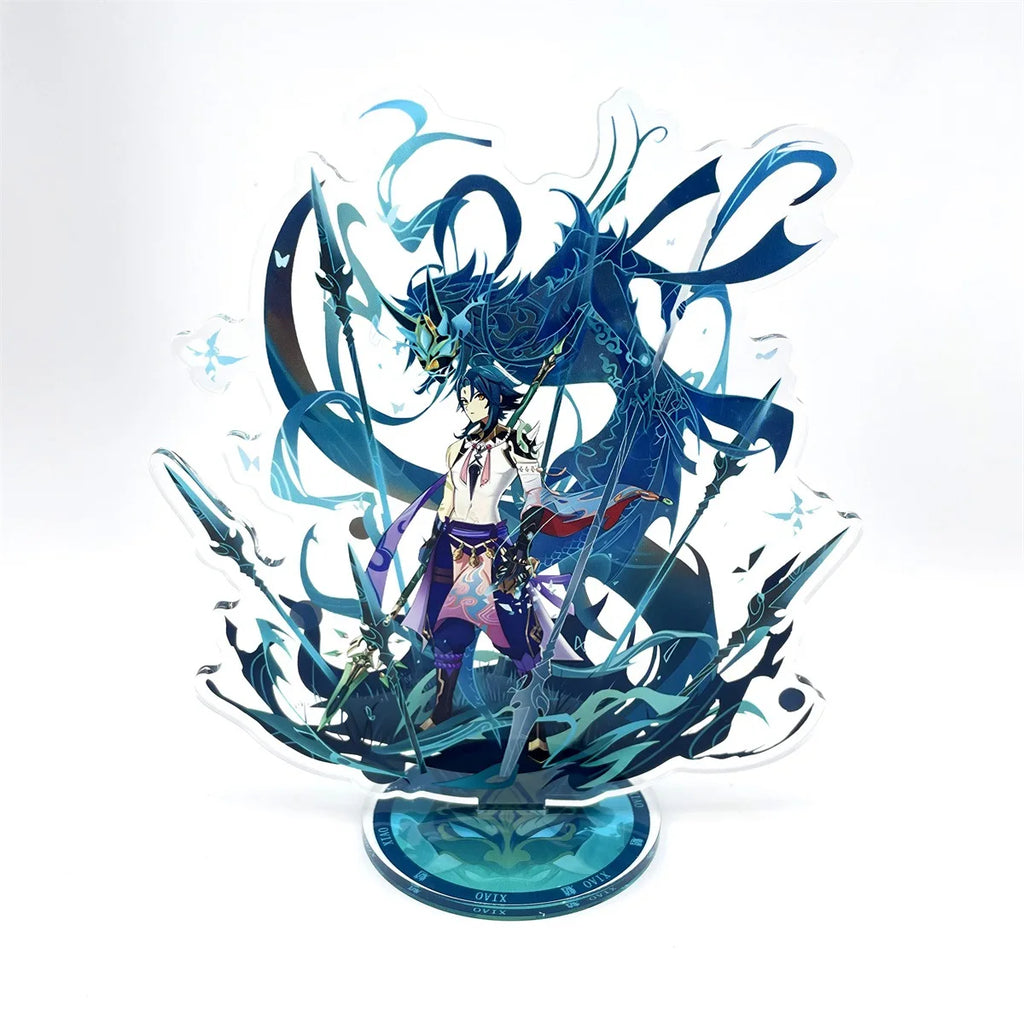 Anime Figur Genshin Impact Furina Arlecchino Xiao Yae Miko Yelan Acryl Stand Modell Platte Schreibtisch Dekor Stehende Zeichen Fans Geschenk
