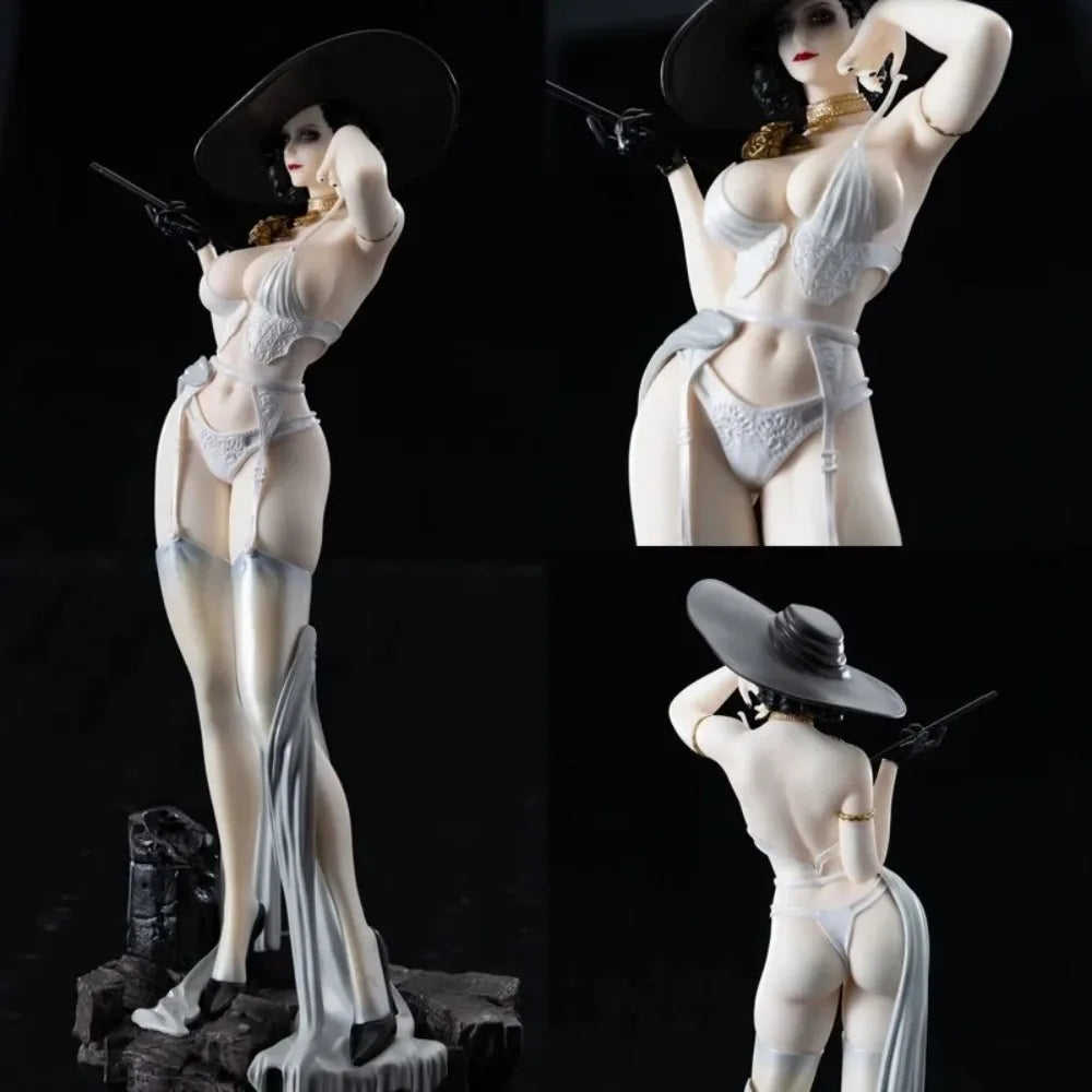 Resident Evil Lady Dimitrescu Anime Action Figures 30cm PVC Static Collectible Statue Display Model Room Decoration Toys Gift
