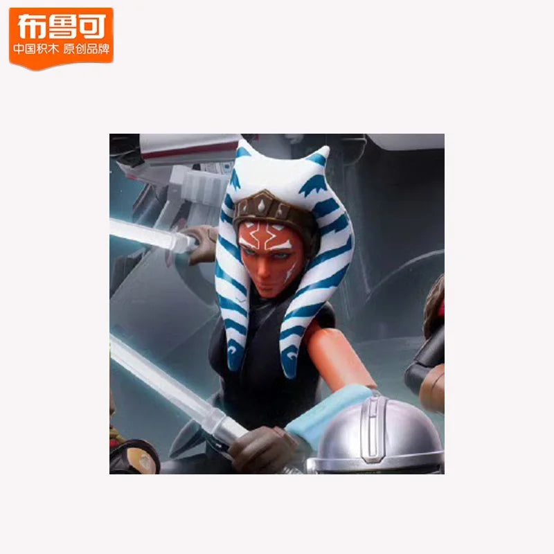 2025 New Blokees Star Wars The Mandalorian Ahsoka Din Djarin Vol.1 Poseablemodel Kits Action Figure Halloween Christmas Gift