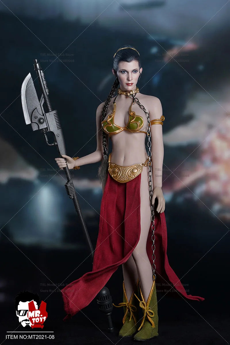 MT2021-08 1/6 Scale Leia Planet Princess Head Sculpture Clothes Accessories Set Fit 12'' PH S12D Female Action Figure Body