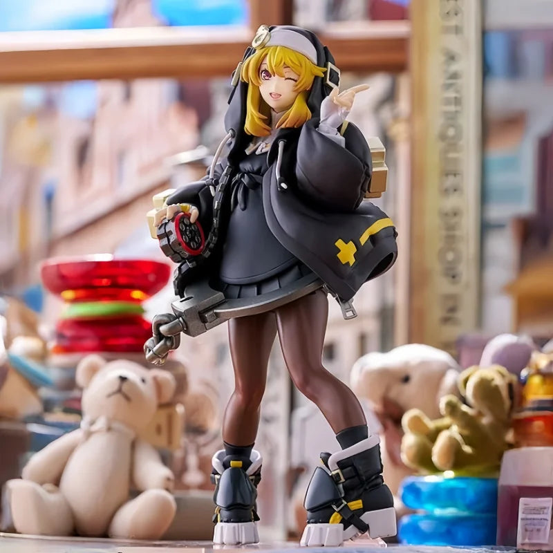 Gsc Pop Up Parade Maxfactory Authentic Guilty Gear Strive Bridget Anime Action Figure Collectible Statue For Otaku Desktop Decor