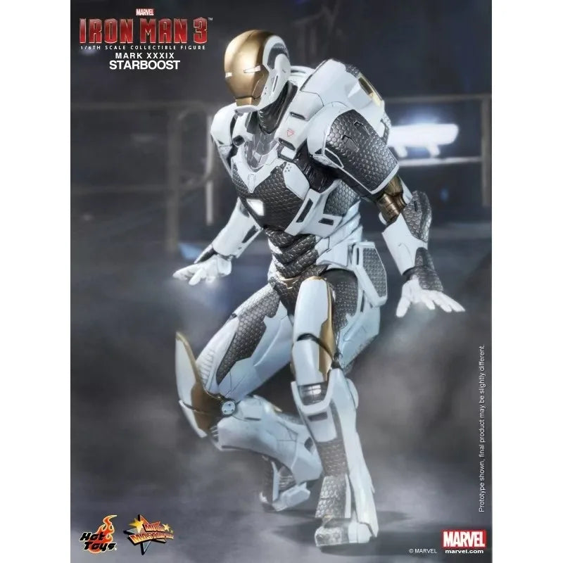 Original Hot Toys MARVEL MMS214 Iron Man 3 Iron Man MK39 STARBOOST Anime Figure Collection Model Toys