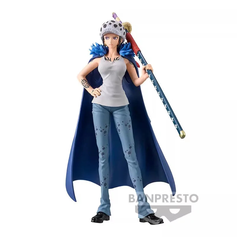 Bandai Original Banpresto Anime One Piece  DXF EXTRA Trafalgar Law CHANGE PVC Action Figure Collectible Model Toys