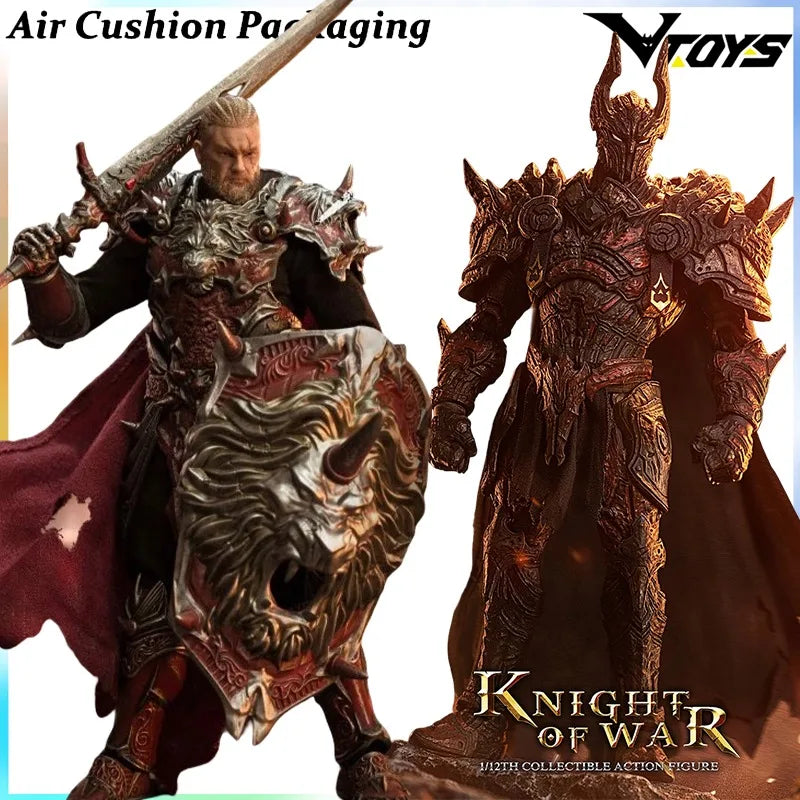 VTOYS BMS Crazy Figure Genuine Dark Fantasy Series King Arthur Knight of War Mythology 1/12scale Action Figures Model Toys