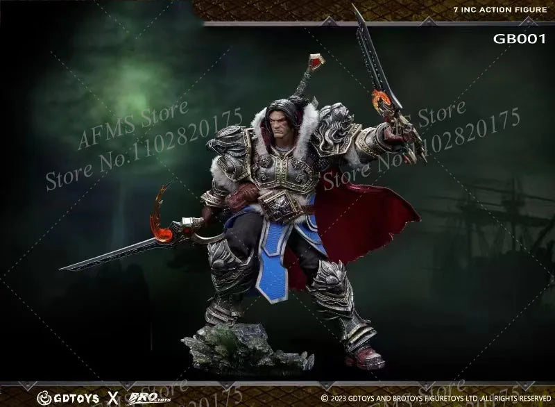 НАЛИЧНОСТ GDTOYS X BROTOYS Колекционерска фигурка в мащаб 1/12 WOW Кралят на град Стормуинд Пълен комплект 6-инчова екшън фигурка на мъжки войник
