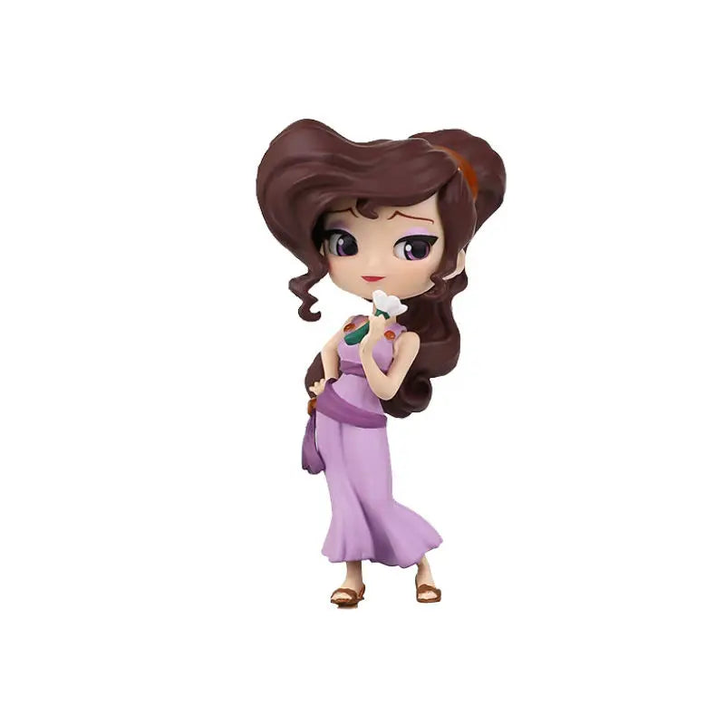 Bandai Original Disney Anime Figure Sitting Villain Doll Q Version Kids Toys Home Decoration Girl'S Birthday Model Toys Gifts