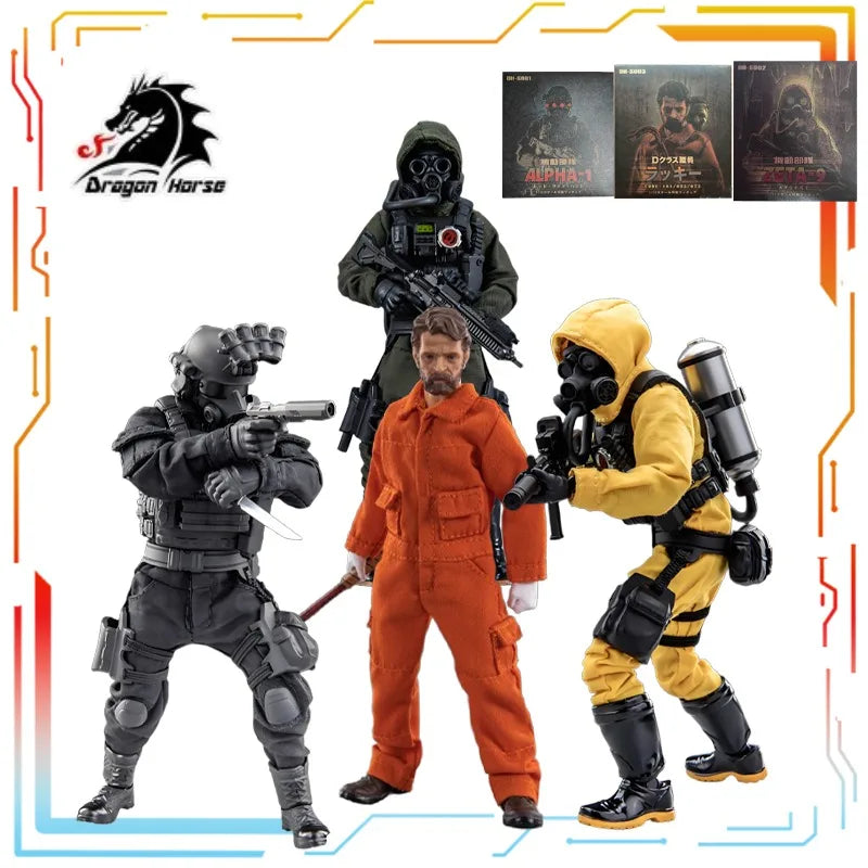 DRAGON HORSE Original 1/12 Finished Movable Doll Series D-level Personnel Are Lucky Anime Action Figure Toys Model Gifts for Boy