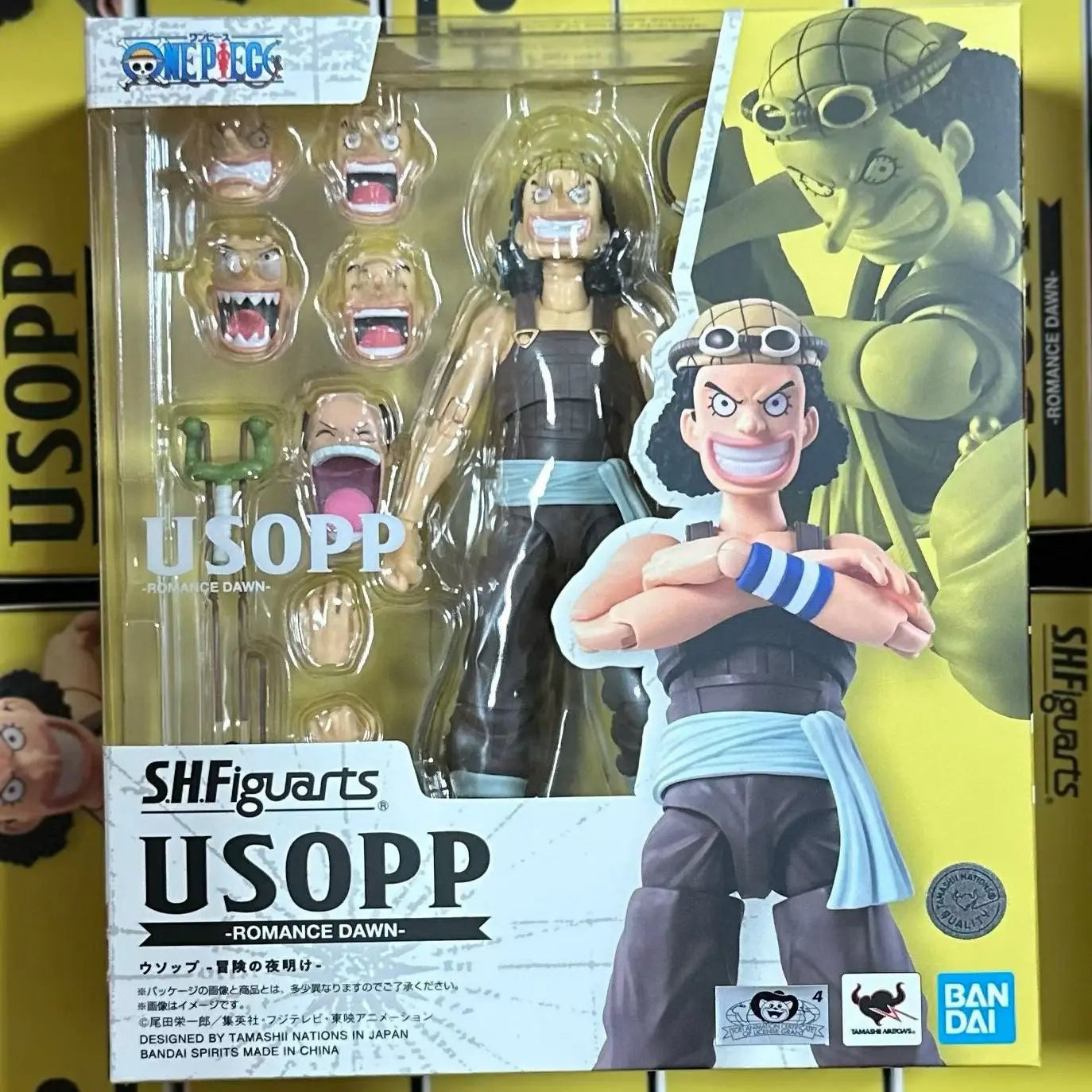 In Stock Bandai S.H.Figuarts One Piece Usopp Romance Dawn Full Action Figure Finished Model Kit Collectible  Anime Fans Gift Toy