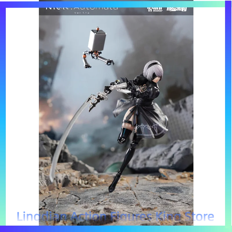 In Stock Nuclear Gold Reconstruction 1/9 NieR Automata Yorha No. 2 Type B Plastic Covered Action Figure Toy Collection Gift