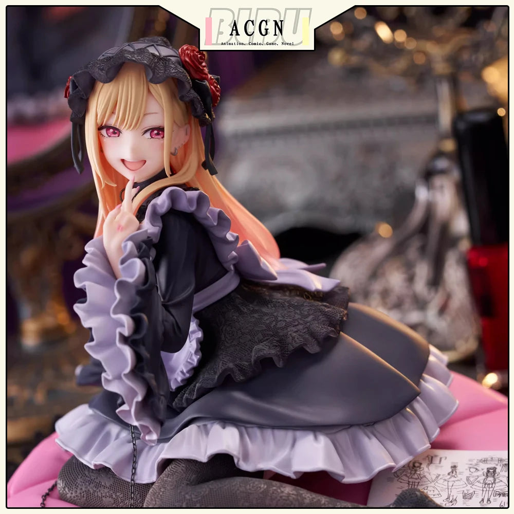 BLBU ACGN Kitagawa Marin Original Figure Black maid 15cm PVC Model Toys Sexy Anime Figure Game Derivatives My Dress Up Darling