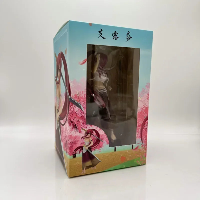 27cm Fairy Tail Mirajane Strauss Swimsuit Sexy Anime Girl Figure Erza Scarlet/Lucy Heartfilia Action Figure Model Doll Toys Gift