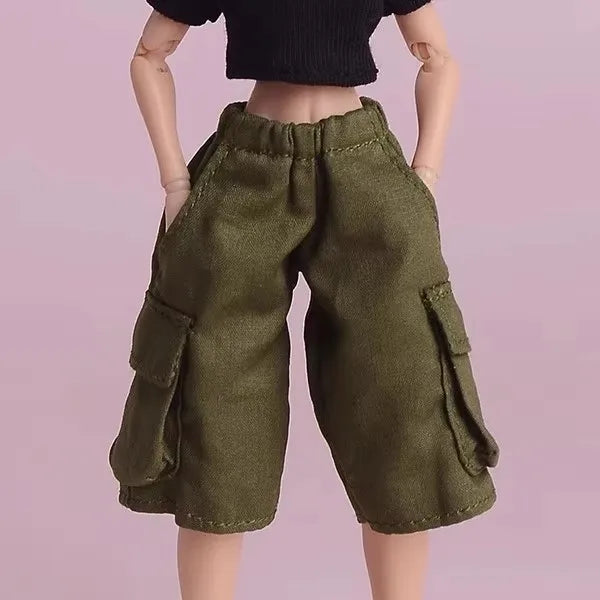 ATStory 1/12 Female Short T-shirt Zipper Jacket Clothes Model Fit 6'' SnailShell SHF ML Romankey Soldier Action Figure Body Doll