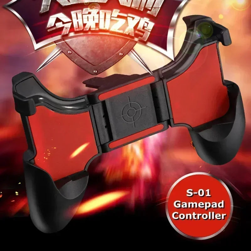 S-01 Mobile Phone Gaming Controller for PUBG Aim Shooting Gamepad Joystick for IPhone Xiaomi Shooter Game Grip Aux Button Handle