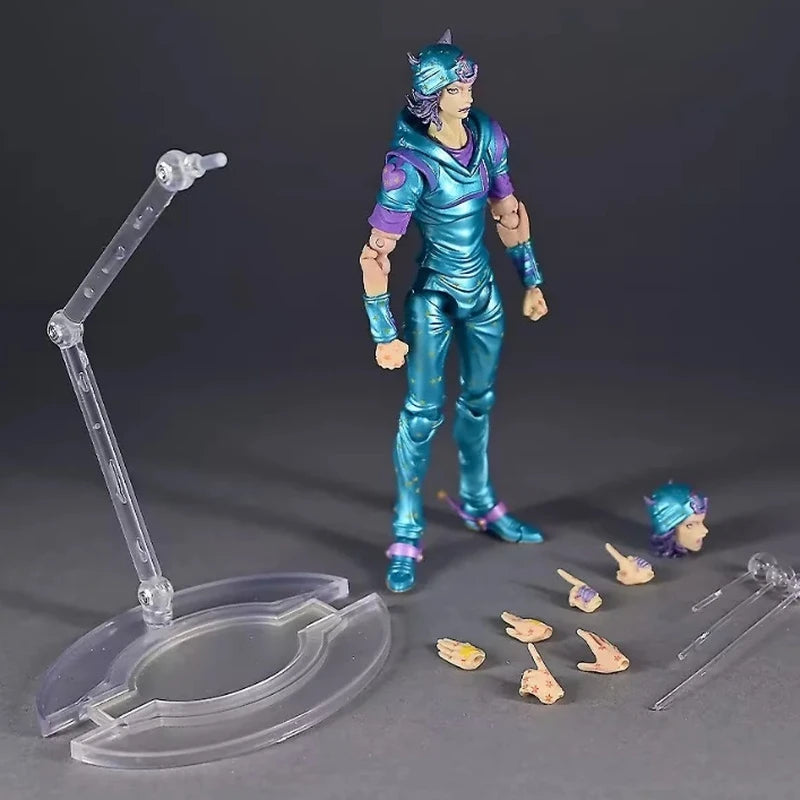 Hot New Medicos Jojo'S Bizarre Adventure Johnny Joestar Action Figure Anime Model Toys Desktop Model Toy Boys Gifts