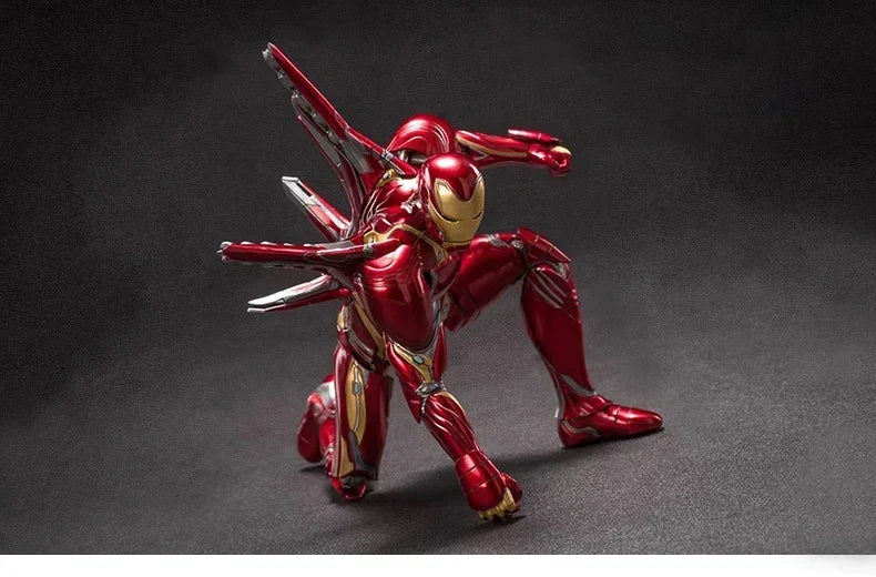 ZD Marvel Avengers Toys Iron Man Nanometre War Armor MK50 MARK50 Action Figure 7 Inch Mark Doll Moves Together Ornament Gifts