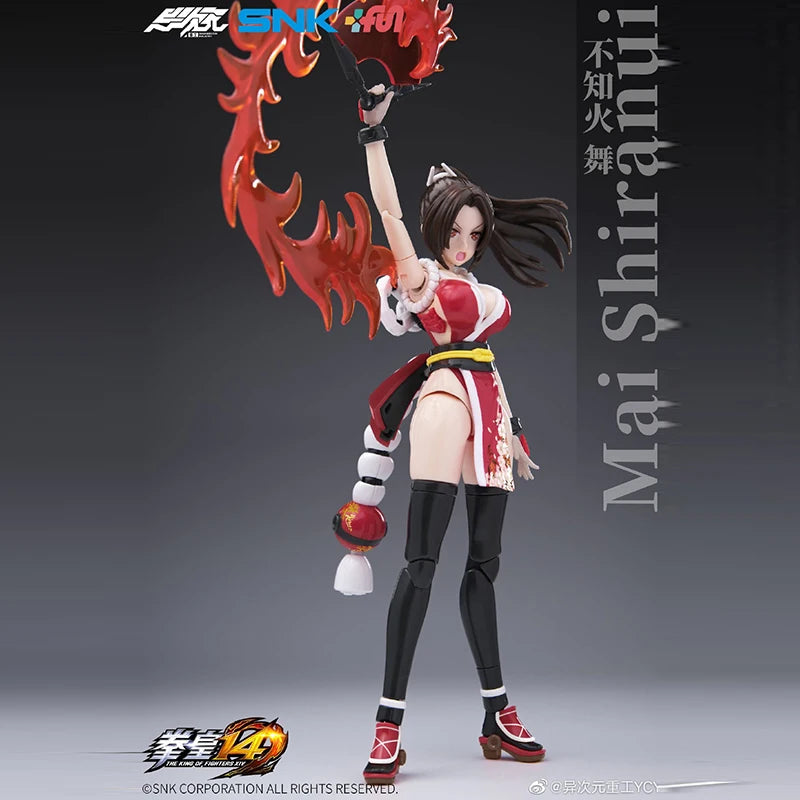 В НАЛИЧНОСТ Оригинален YCY-Mai Shiranui SNK 1/12 Kawali Athena Asamiya Mobile Suit Girl Комплект за сглобяване Екшън играчка Фигурка В НАЛИЧНОСТ