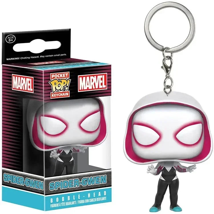 НОВО FUNKO POP Спайдър-Мен Спайдър-Гуен Зелен Гоблин Ловец на зомбита Спайдър Питър Паркър Мистерио Ключодържател Винилова фигурка Играчки