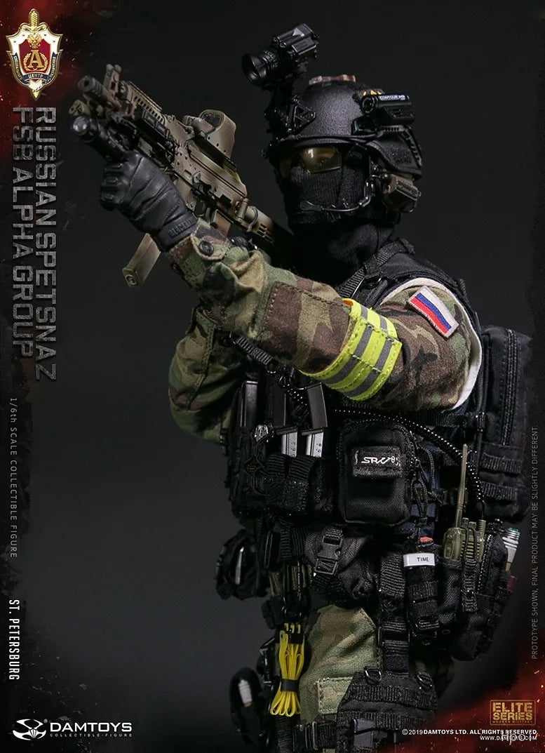 【MT】DAMTOYS NO.78071 RUSSIAN SPETSNAZ FSB ALPHA GROUP St.Petersburg 1/6 Action Figure Model Toy Gift