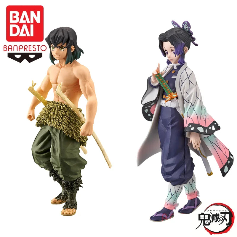 In Stock Bandai Original Banpresto Demon Slayer 9 Hashibira Inosuke Kochou Shinobu Action Figure Doll Brand New Boxed Garage