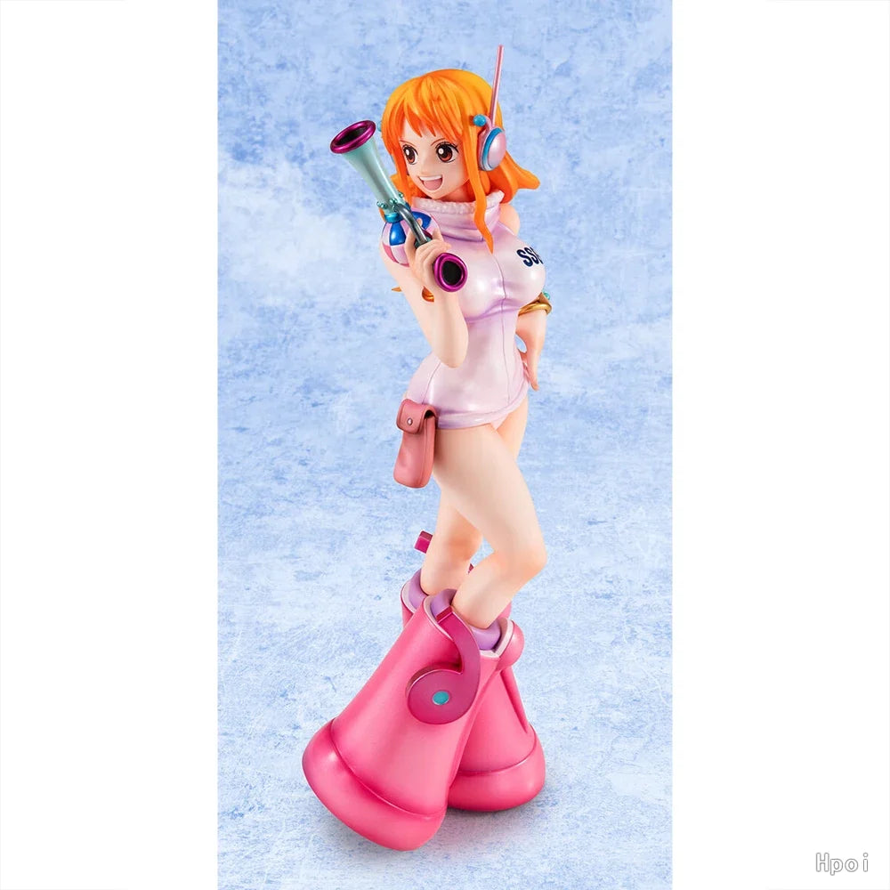 100% Genuine MegaHouse Portrait.Of.Pirates "Evolutionary History JEWELRY.BONNEY NAMI Handmade Model Anime Character Figurines