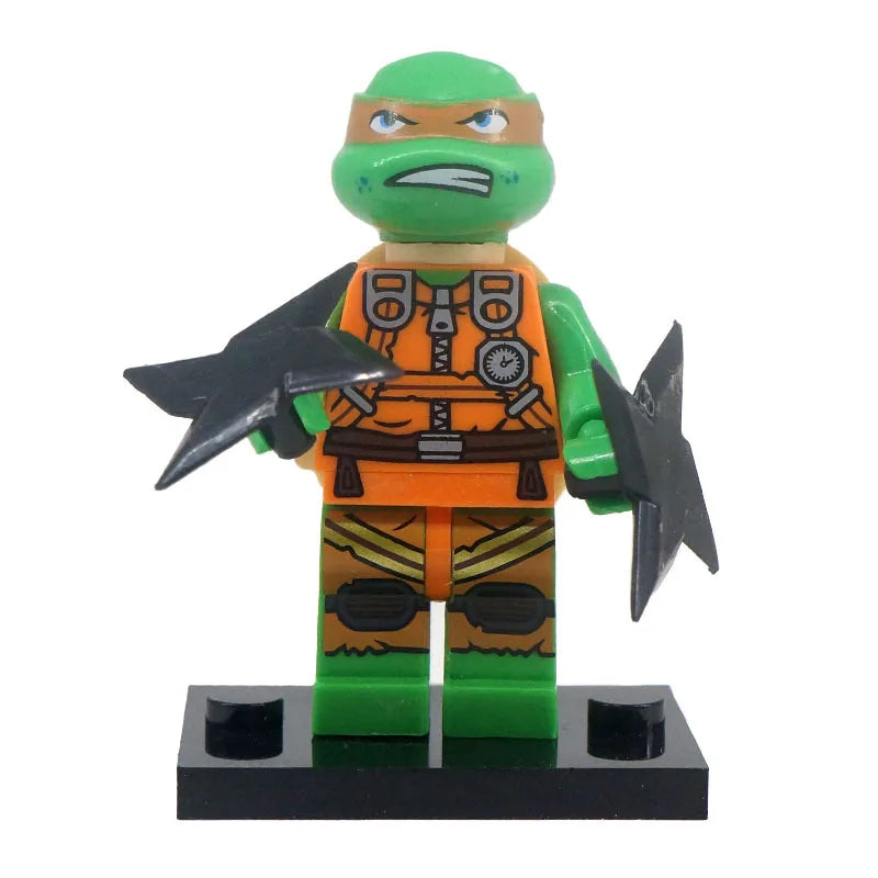 4pcs Teenage Mutant Ninja Turtles Children's Toys Decorations Anime Characters Boys Bedroom Desktop Decorations Birthday Gifts